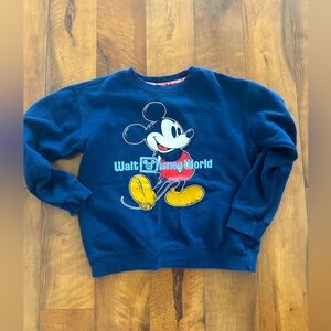 Walt Disney World Parks Mickey Mouse Crewneck Sweatshirt, youth large